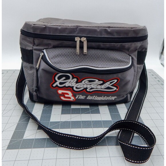 NASCAR Dale Earnhardt #3 Cooler Bag Lunch Tote The Intimidator Race Car Grey - Picture 1 of 13